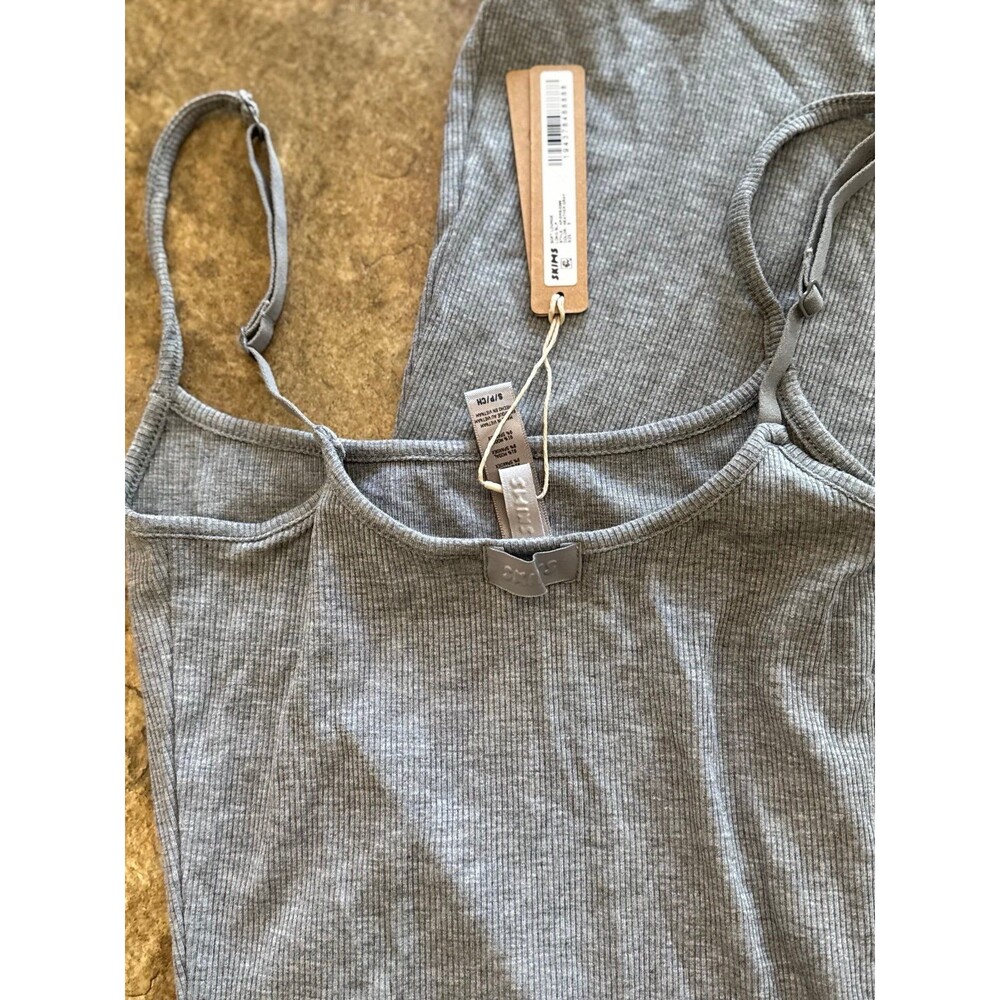 Skims Soft Lounge Long Slip Dress Heather Gray Size Small - Picture 8 of 10
